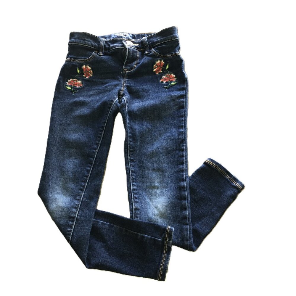 Old Navy Flower Jeans - Girls Size 7 Regular